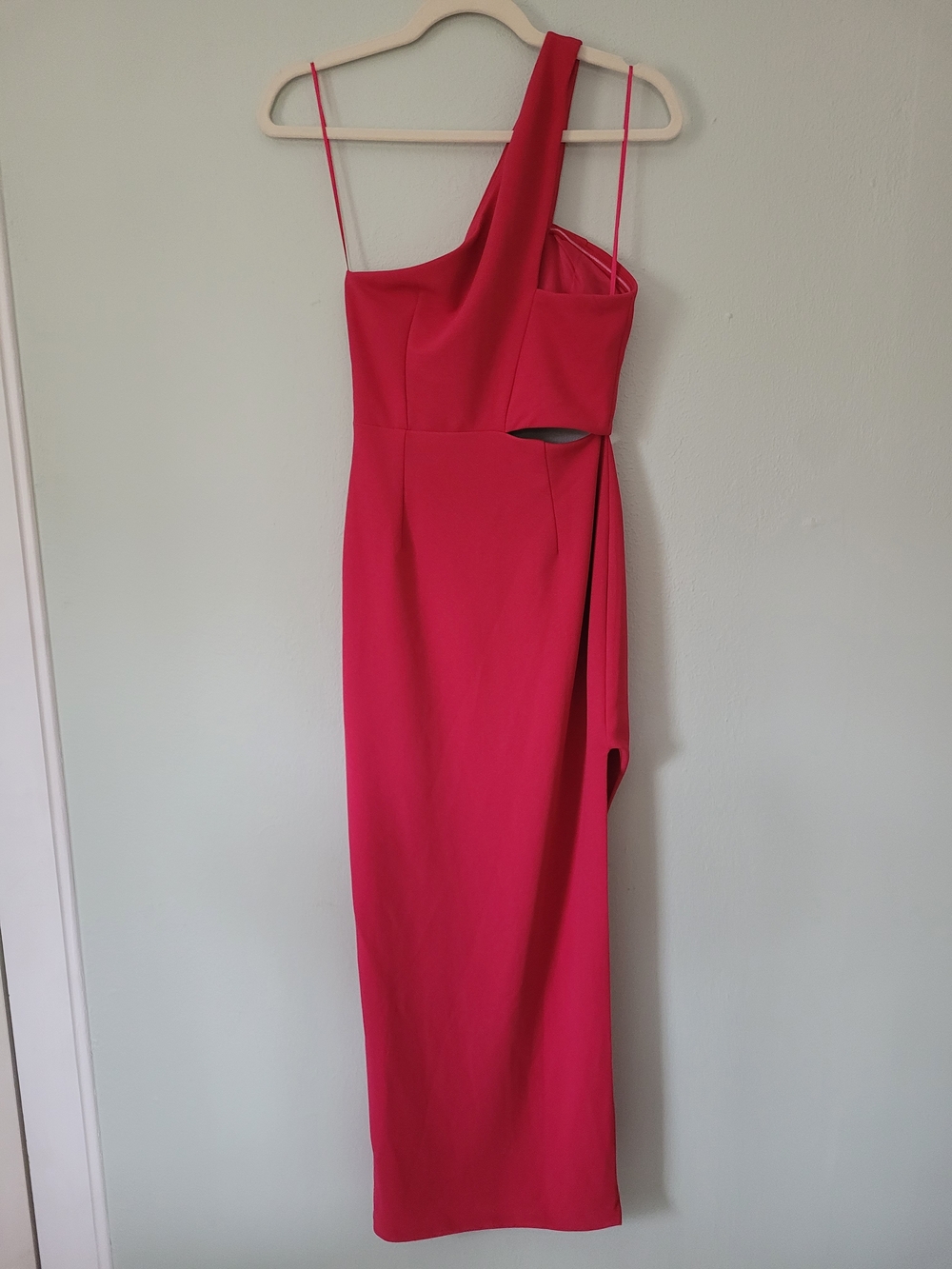 One-Shoulder Cocktail Dress in Fuchsia - DO+BE - Size Medium